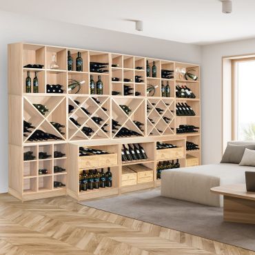 Range bouteille vin étagère à bouteille métalique, casier à vin pour 9  bouteilles, étagère à vin pour cuisine, bar, salle à manger - Conforama