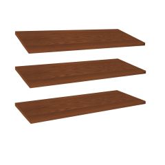 Tablettes supplémentaires pour LINEA en pin teinté, lot de 3