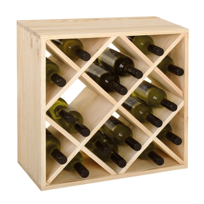 Étagère à vin 16 Bouteilles, étagère à vin autoportante avec Support de  Table et gobelet, présentoirs