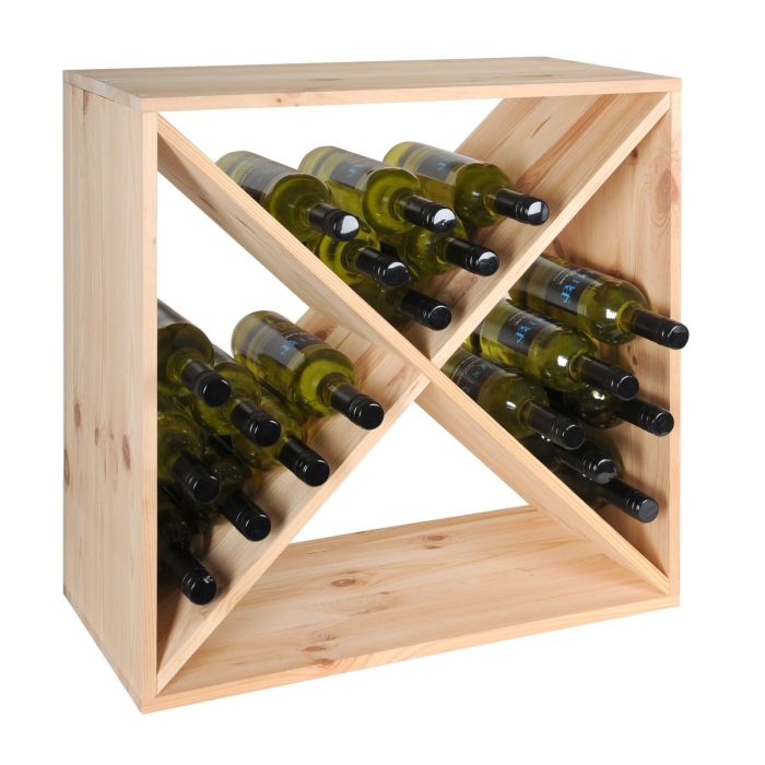 Casier à vin en bois - Meuble Range Bouteille - 5 compartiments