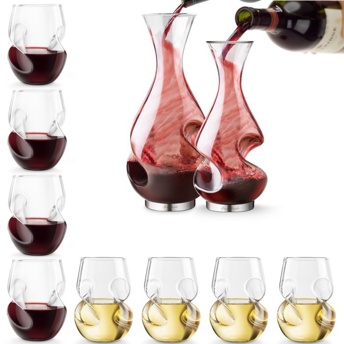 Set en forme de bouteille d'accessoires pour vin