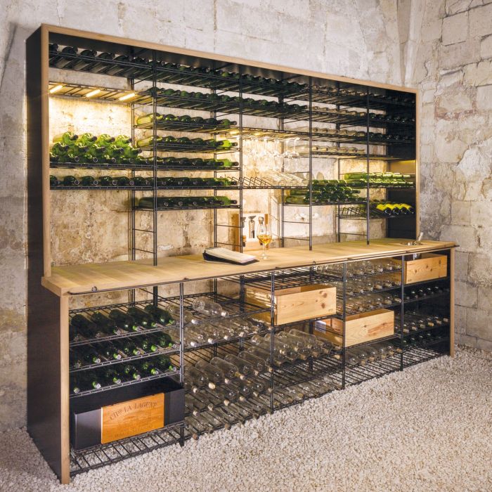 Système de casiers à vin CONNAISSEUR, 5 modules