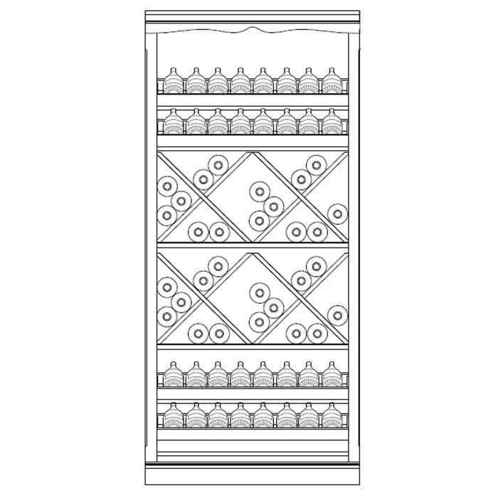 Cave à vin/Etagère/Système Cube 50 - Etagère Murale modulaire 320