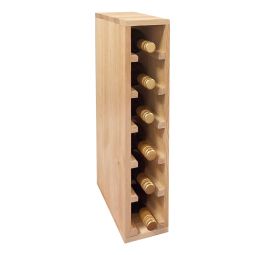 Casier à vin 60 cm, module étroit pour 6 bouteilles, naturel