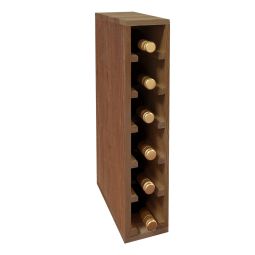 Casier à vin 60 cm, module étroit pour 6 bouteilles, teinté brun